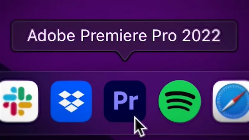 Editing timeline open during post production