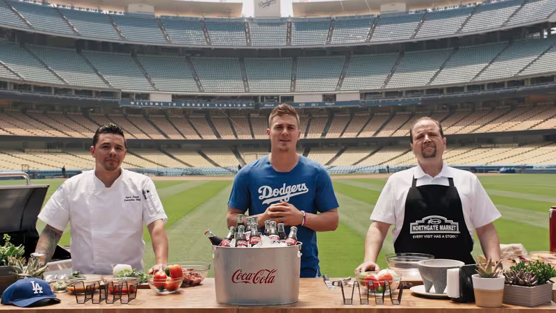 Coca Cola x Dodgers film still